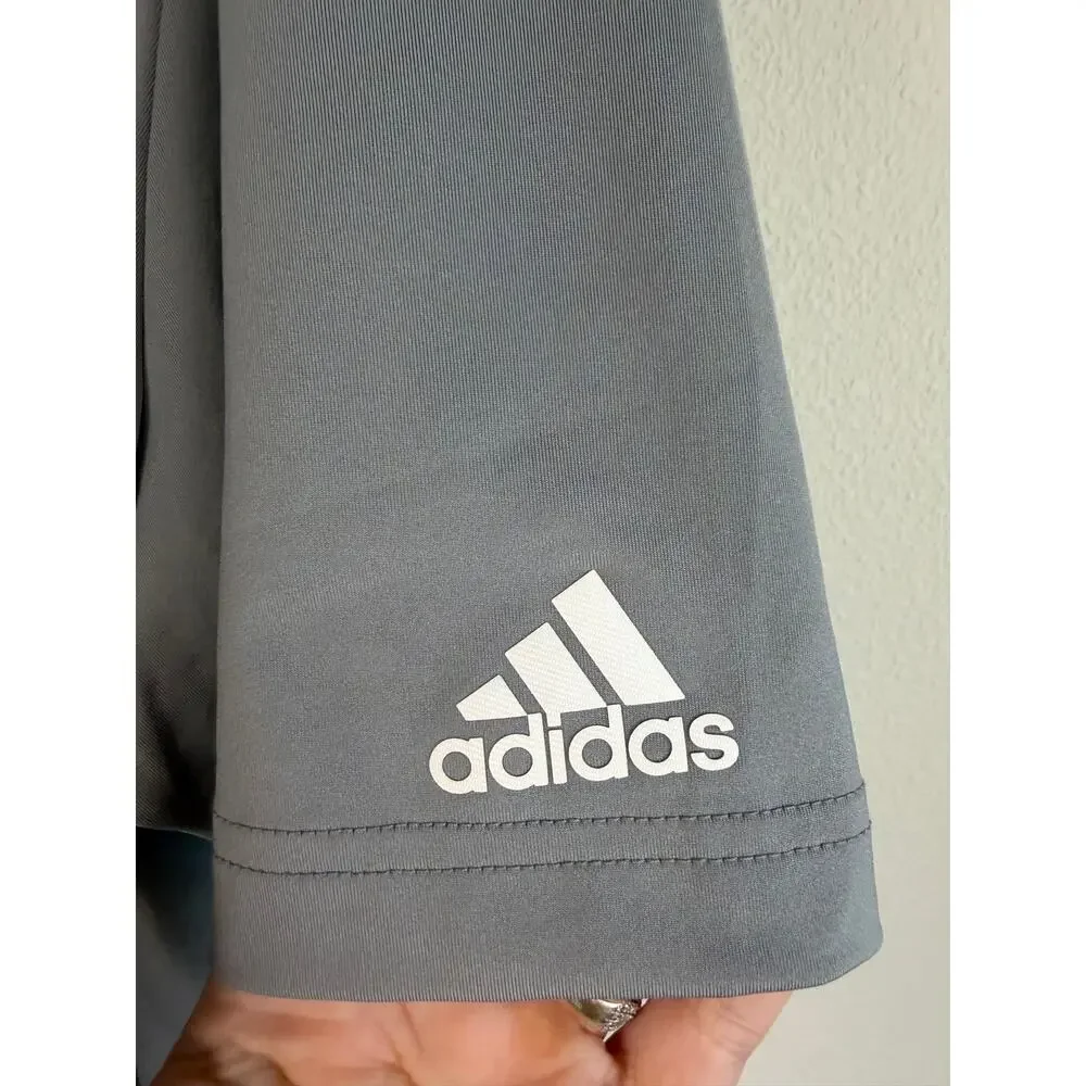 Adidas Men's Short Sleeve Golf Polo Shirt Gray 2XL NWT
